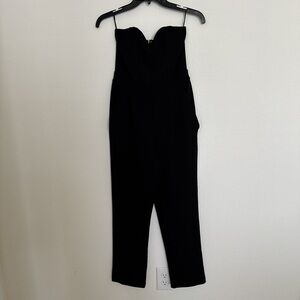 Black Strapless Jumpsuit